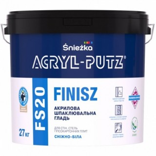 Снєжка Акрил-Путц Фініш, готова фінішная шпаклівка, 27 кг Снєжка Акрил-Путц Фініш, готова фінішная шпаклівка, 27 кг