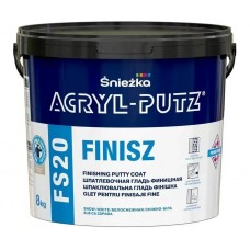 Sniezka Acryl-Putz FS20 FINISZ, Готовая финишная шпаклевка, 8 кг