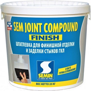 Semin Sem Joint Compaund готова шпаклівка для стиків ГКЛ (1-3 мм), 25 кг