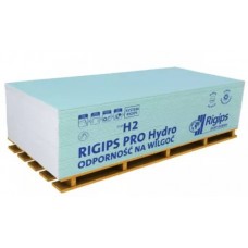 Влагостойкий гипсокартон RIGIPS PRO Hydro, 12,5x1200x2000 мм Влагостойкий гипсокартон RIGIPS PRO Hydro, 12,5x1200x2000 мм