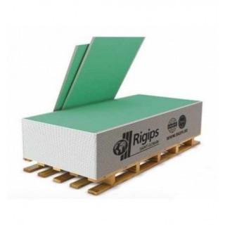 Влагостойкая гипсокартонная плита RIGIPS 4Pro тип H2 (GKBI), 12,5 мм - 