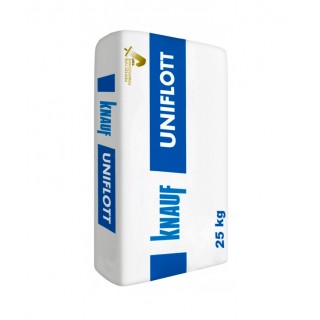 Knauf Uniflott, шпаклевка гипсовая для стыков гипсокартона (1-5 мм), 25 кг  - 