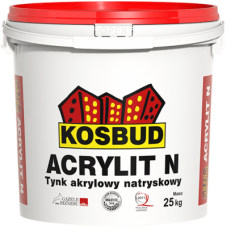 Штукатурка акрилова машинного нанесення KOSBUD ACRYLIT N, 25 кг Штукатурка акрилова машинного нанесення KOSBUD ACRYLIT N, 25 кг