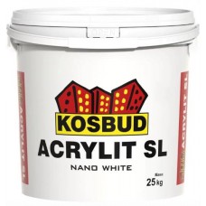 Штукатурка силіконова KOSBUD ACRYLIT SL nano white, 25 кг Штукатурка силіконова KOSBUD ACRYLIT SL nano white, 25 кг