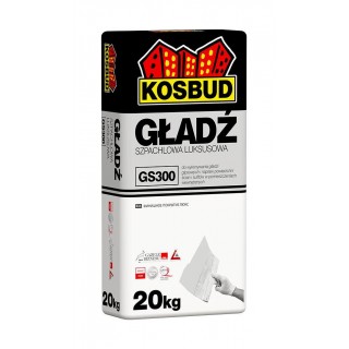 Финишная шпаклёвка KOSBUD GS 300, снежно-белая, 20 кг