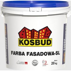 Силиконовая фасадная краска KOSBUD Fasadowa-SL, база, 20 кг Силиконовая фасадная краска KOSBUD Fasadowa-SL, база, 20 кг