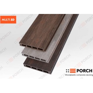 Террасная доска Porch Multi, 23x146x2900 мм (пустотелая)