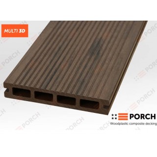 Террасная доска Porch Multi, 23x146x2900 мм (пустотелая) - 