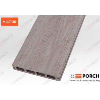 Террасная доска Porch Multi, 23x146x2900 мм (пустотелая) - 