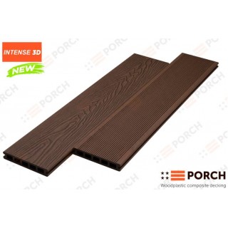 Террасная доска Porch Intense 3D, 23х146х4000 мм (пустотелая) - 