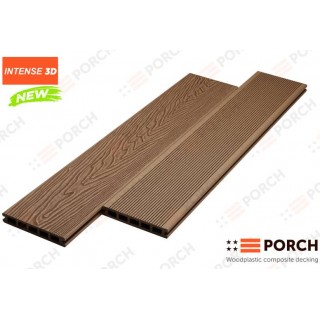 Террасная доска Porch Intense 3D, 23х146х4000 мм (пустотелая) - 