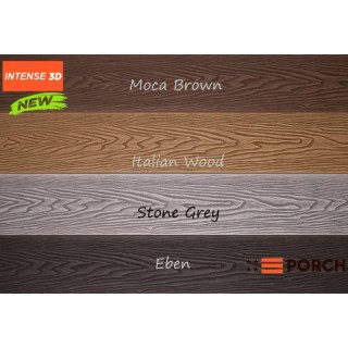 Террасная доска Porch Intense 3D, 23х146х4000 мм (пустотелая)