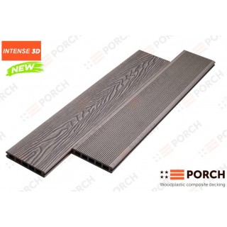 Террасная доска Porch Intense 3D, 23х146х4000 мм (пустотелая) - 