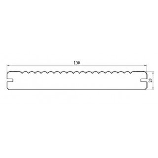 Террасная доска TARDEX Professional 3D, 150х20х2200 мм (массив) - 
