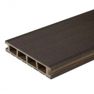 Террасная доска BergDeck Брашированная, 150х25х2400 мм (пустотелая) - 