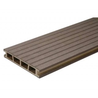 Террасная доска BergDeck Брашированная, 150х25х2400 мм (пустотелая) - 