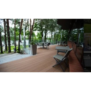 Террасная доска BergDeck Брашированная, 150х25х2400 мм (пустотелая) - 