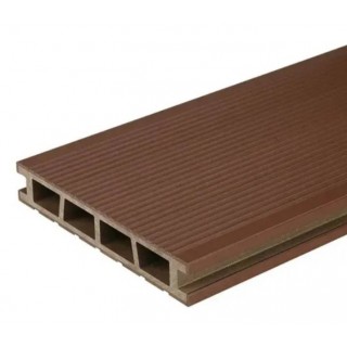 Террасная доска BergDeck Брашированная, 150х25х2400 мм (пустотелая) - 