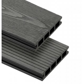 Террасная доска BergDeck Брашированная, 150х25х2400 мм (пустотелая) - 