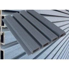 Фасадна панель - рейка Графіт 3D