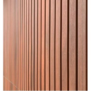 Фасадная панель, рейка Шоколад 3D, 219*26*2900 мм - 