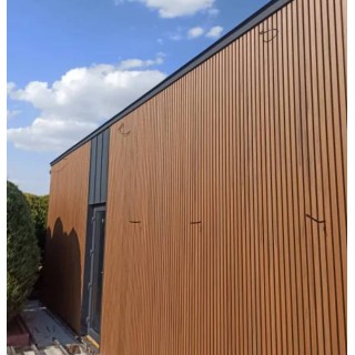 Фасадная панель, рейка Тик 3D, 219*26*2900 мм - 