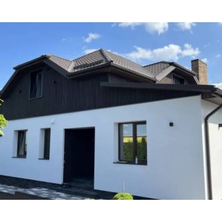 Фасадная панель, рейка Черная 3D, 219*26*2900 мм - 