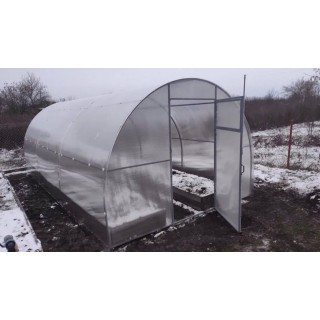 Теплица каркасная из поликарбоната 3х4 м, высота 2,1 м (модульная)