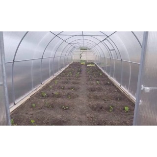 Теплица каркасная из поликарбоната 3х4 м, высота 2,1 м (модульная) - 