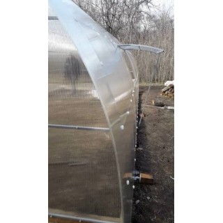 Теплица каркасная из поликарбоната 3х4 м, высота 2,1 м (модульная) - 