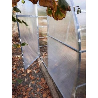 Теплица каркасная из поликарбоната 3х4 м, высота 2,1 м (модульная) - 