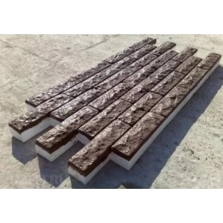 Фасадные термопанели Rocky «Рваный кирпич», 650х450 мм - 