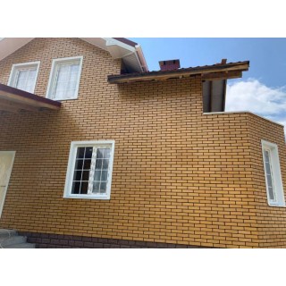 Фасадные термопанели Rocky «Рваный кирпич», 650х450 мм - 