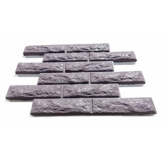 Фасадные термопанели Rocky «Рваный кирпич», 650х450 мм