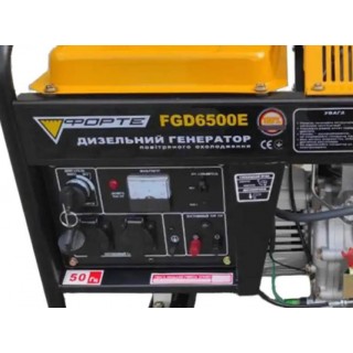 Генератор дизельный 5.5 кВт Forte FGD6500E3 (Трехфазный, с электростартом) - 