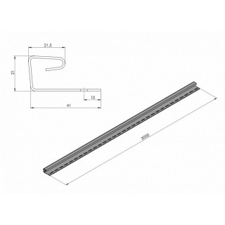 Стартовая планка (J-профиль) для софита RainWay - 