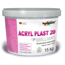Akryl Plast 20 штукатурка камешковая "короед", 15 кг