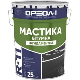 Мастика битумная ОРЕОЛ «Фундаментная», 25 кг -