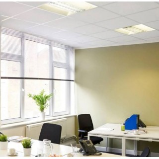 Акустическая плита Rockfon Sofit 600x600x12 мм: влагостойкая, белая, гладкая - 