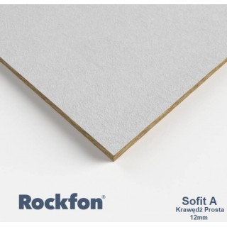Акустическая плита Rockfon Sofit 600x600x12 мм: влагостойкая, белая, гладкая - 