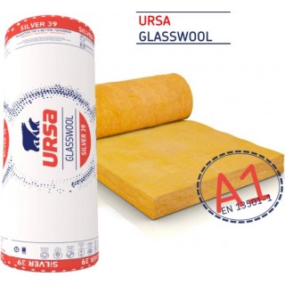 Минеральная вата (стекловата) Ursa DF39 Silver 100/1250/7000/1/30 (8,75 м2 в уп) - 