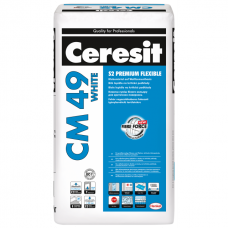 Ceresit CM 49 White S2 Premium Flexible, Клеящая смесь для плитки, 20 кг