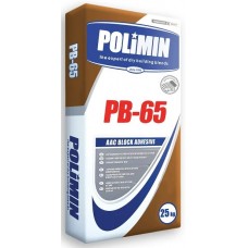 Полимин PB-65 white, клей для газобетона, 25кг