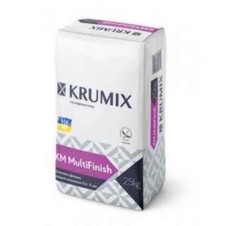 KRUMIX MultiFinish, шпаклевка финишная гипсовая, 25кг