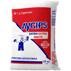 Aygips Saten Ultra White шпаклівка гіпсова фінішна, 25 кг