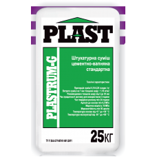 Plast Plastrum-G, штукатурка цементно-вапняна стандартна, 25 кг