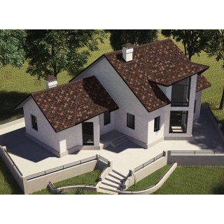 Битумная черепица Aquaizol «Акцент» цвет «Мехико» - 