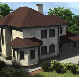 Битумная черепица Aquaizol «Мозаика» цвет «Мокко» - 