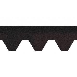 Битумная черепица Aquaizol «Мозаика» цвет «Коричневый Эко» - 