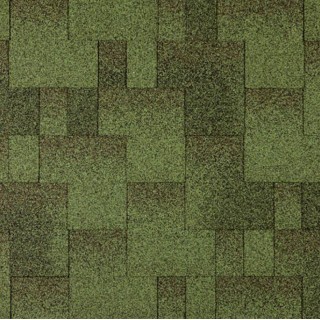 Битумная черепица Aquaizol «Акцент» цвет «Мохито»